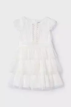 Mayoral Детское платье, бежевый