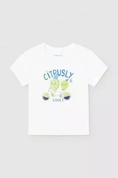 Mayoral Хлопковая детская футболка, белый