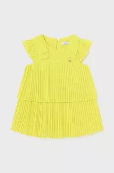 Mayoral Хлопковое Детское платье, зеленый