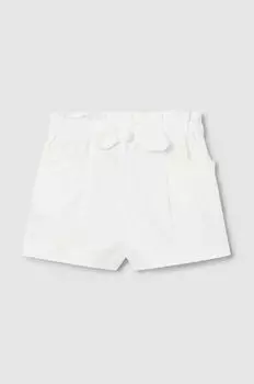 Mayoral Хлопковые детские шорты, белый