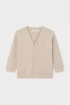 Mayoral Хлопковый детский кардиган, бежевый