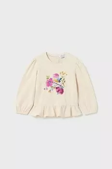 Mayoral лонгслив для малышей, бежевый