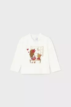 Mayoral лонгслив для малышей, красный