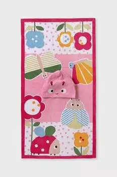 Mayoral Newborn Хлопковое детское полотенце, розовый