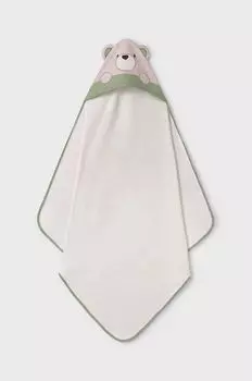 Mayoral Newborn Хлопковое детское полотенце, зеленый