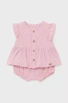 Mayoral Newborn Хлопковый комплект, розовый