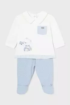 Mayoral Newborn Комплект из смесового льна, синий