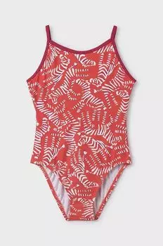 Mayoral Сплошной детский купальник, оранжевый