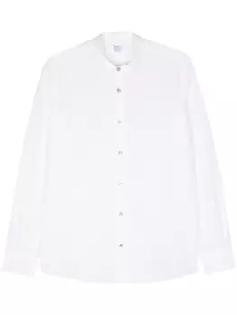 Mazzarelli фактурная рубашка, белый