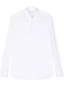 Mazzarelli фактурная рубашка, белый