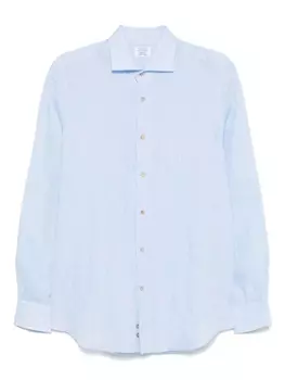 Mazzarelli льняная рубашка, синий