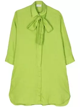 Mazzarelli рубашка из сирсакера, зеленый