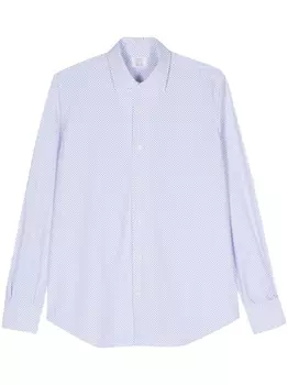 Mazzarelli рубашка с принтом, белый