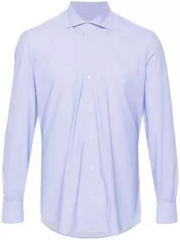 Mazzarelli рубашка в ломаную клетку, синий