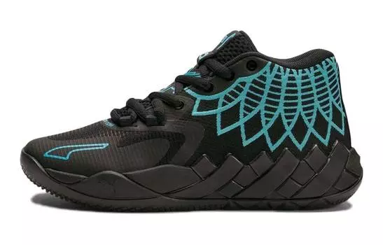 MB.01 Детские баскетбольные кроссовки GS Puma, черный/синий