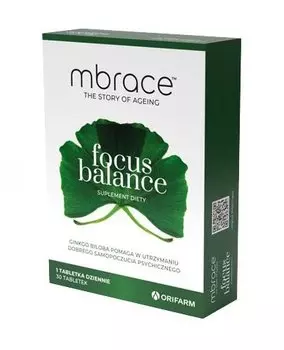 Mbrace, Focus Balance, 30 таблеток. Inna marka