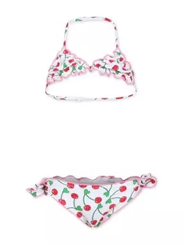 Mc2 Saint Barth бикини Cris с вырезом халтер, белый