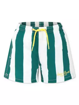 MC2 Saint Barth Детские полосатые шорты для плавания MC2 Saint Barth Kids, зеленый