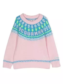Mc2 Saint Barth джемпер Courma с узором, розовый