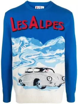 MC2 Saint Barth джемпер Les Alpes вязки интарсия, синий
