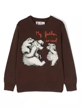 Mc2 Saint Barth джемпер Me Father Is Cool, коричневый