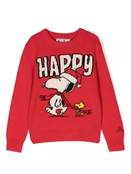 Mc2 Saint Barth джемпер вязки интарсия из коллаборации с Peanuts, красный