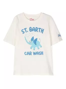 Mc2 Saint Barth футболка с логотипом, нейтральный цвет