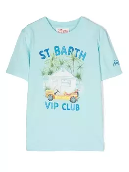 Mc2 Saint Barth футболка с принтом, синий
