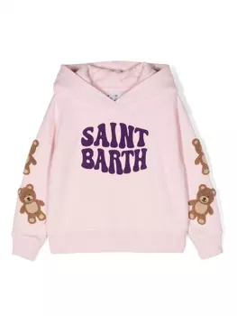 Mc2 Saint Barth худи с логотипом, розовый