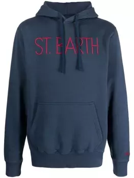 MC2 Saint Barth худи Tribeca с вышитым логотипом, синий