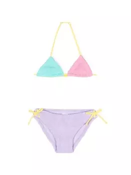 MC2 Saint Barth Kids бикини Holly со сборками, фиолетовый