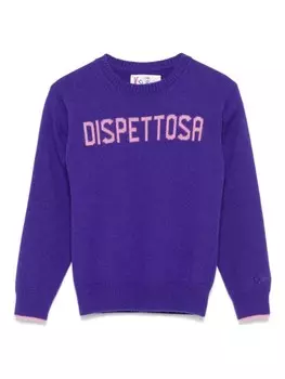 MC2 Saint Barth Kids Dispettosa-жаккардовый свитер, фиолетовый