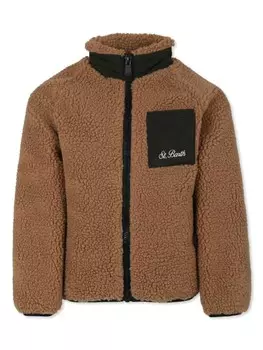 MC2 Saint Barth Kids флисовая толстовка, коричневый