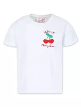 MC2 Saint Barth Kids футболка с принтом Elly, белый