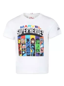 MC2 Saint Barth Kids футболка Superheroes из коллаборации с Marvel, белый