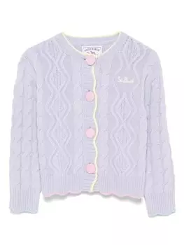 MC2 Saint Barth Kids Gretta кардиган, фиолетовый