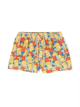 MC2 Saint Barth Kids плавки-шорты Jean Lighting из коллаборации с The Simpsons, синий