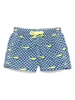 MC2 Saint Barth Kids плавки-шорты Jean Lighting, синий