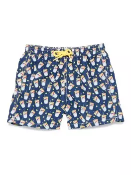 MC2 Saint Barth Kids плавки-шорты Jean Lighting, синий