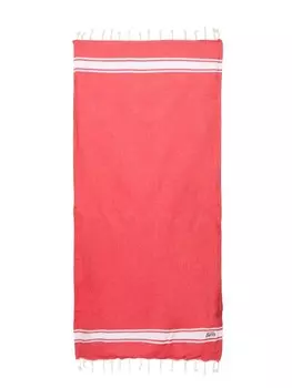 MC2 Saint Barth Kids пляжное полотенце с вышитым логотипом, красный