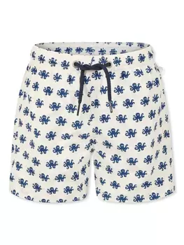 MC2 Saint Barth Kids принтованные шорты для плавания, белый