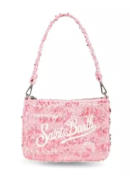 MC2 Saint Barth Kids сумка через плечо с пайетками, розовый