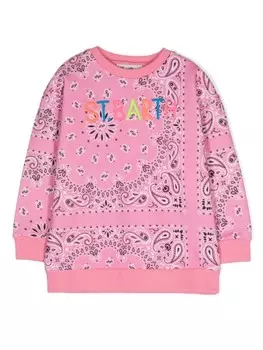 MC2 Saint Barth Kids толстовка Briony с принтом, розовый
