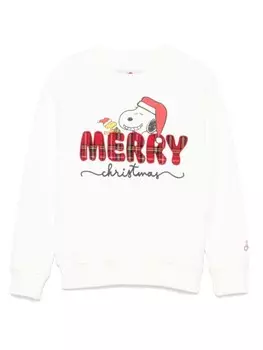 MC2 Saint Barth Kids толстовка Hutton из коллаборации с Peanuts, белый