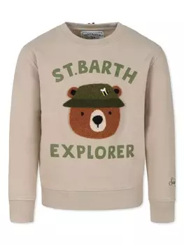 MC2 Saint Barth Kids толстовка с аппликацией, нейтральный цвет