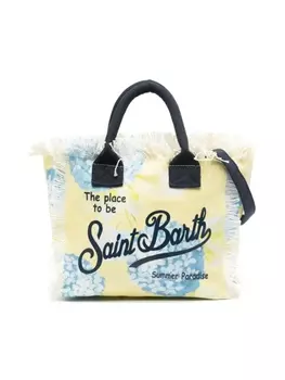 Mc2 Saint Barth пляжная сумка Colette с бахромой, желтый