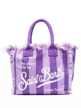 MC2 Saint Barth пляжная сумка Vanity из канваса, фиолетовый
