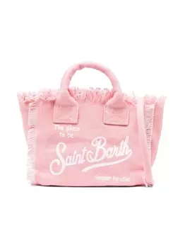 Mc2 Saint Barth сумка-тоут Vanity с вышитым логотипом, розовый
