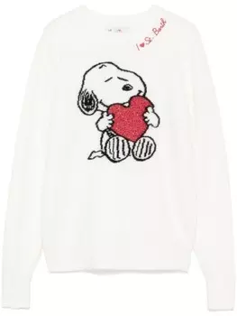 MC2 Saint Barth свитер New Queen из коллаборации с Peanuts, белый