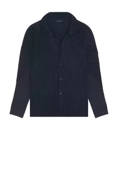 Mc Ноябрьская рубашка Homme Plisse Issey Miyake, цвет Midnight Blue
